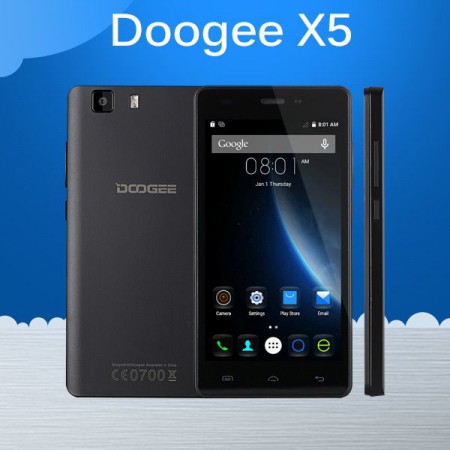 Doogee X5 (fehérben is) 4magos, 1GB RAM, 8GB ROM, 8MP 2 sim